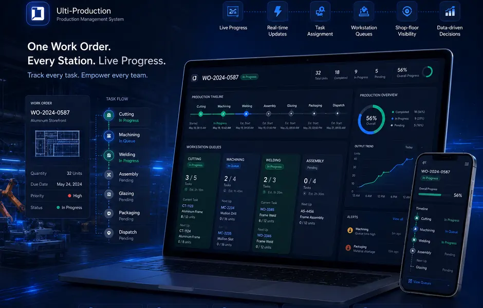 Dark project dashboard environment for ULTI Planner